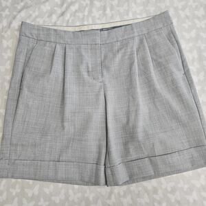 Express Gray Editor Tailored Bermuda Shorts 12 PreppyCollegiate DarkAcademia Y2K